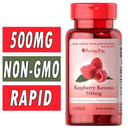 Кетоны малины Puritan's Pride Raspberry Ketones 500 mg 60 Capsules Puritan's Pride