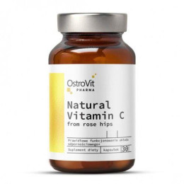 Витамин С с шиповником OstroVit (Pharma Elite Vitamin C From Rose Hips) 30 капсул