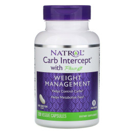 Перехватчик углеводов фаза 2 Natrol (Carb Intercept Phase 2) 500 мг 120 капсул