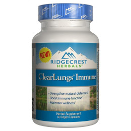 Иммуностимулирующий комплекс для поддержки легких RidgeCrest Herbals (Herbals Clear Lungs Immune) 60 гелевых капсул