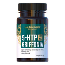 Гидрокситриптофан 5-HTP Грифония GoldenPharm (5-HTP) 100 мг 60 капсул