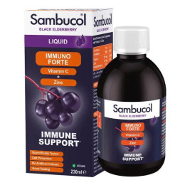 Черная бузина + Вит С + Цинк Sambucol (Immuno Forte Liquid) 230 мл