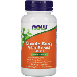 Экстракт витекса священного Now Foods (Chaste Berry Vitex Extract) 300 мг 90 вегетарианских капсул