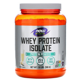 Изолят сывороточного протеина ваниль Now Foods (Whey Protein Isolate Sports) 816 г