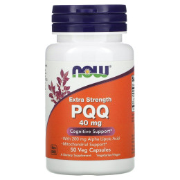 Пирролохинолинхинон Now Foods (Extra Strength PQQ) 50 мг 50 капсул