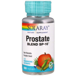 Препарат для здоровья простаты, Prostate Blend SP-16, Solaray, 100 вегетарианских капсул