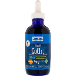 Рідкий CoQ10 Trace Minerals Research (Coenzyme Q10 liquid) 118 мл зі смаком мандарина