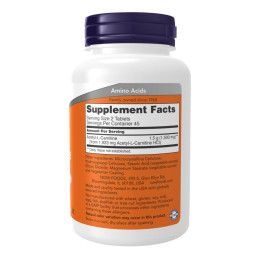 Acetyl L-Carnitine 750mg - 90 tabs Now Foods