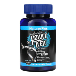 Power Teen His Chewable - 60 tabs Nature's Plus