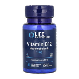 Vitamin B12 Methylcobalamin 1 mg - 60 vcaps Life Extension