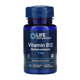 Vitamin B12 Methylcobalamin 5 mg - 60 vcaps Life Extension