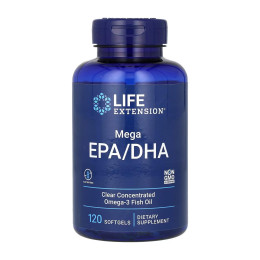 Mega EPA/DHA - 120 softgels Life Extension