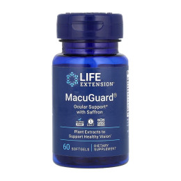 MacuGuard® Ocular Support with Saffron - 60 softgels Life Extension