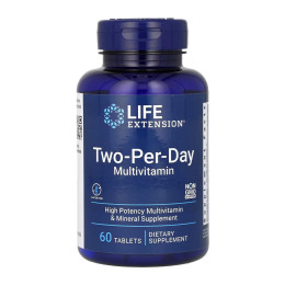 Two-Per-Day Multivitamin - 60 tabs Life Extension