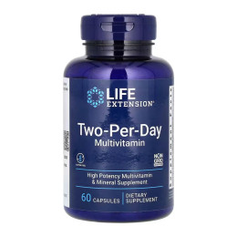 Two-Per-Day Multivitamin - 60 caps Life Extension