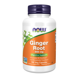 Ginger Root 550mg - 100 vcaps Now Foods