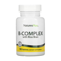 B-Complex with Rice Bran - 90 tabs Natures Plus