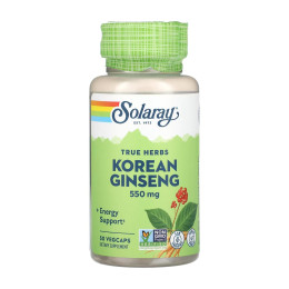 Korean Ginseng Root 550mg - 50 vcaps Solaray