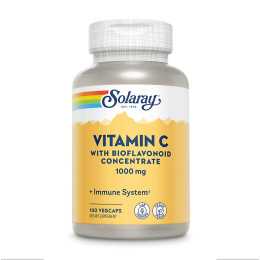 Vitamin C with Rose Hips, Acerola & Bioflavonoids 1000mg - 100 vcaps Solaray