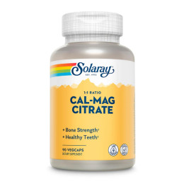 Calcium & Magnesium Citrate  - 90 vcaps Solaray