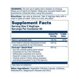 CircuLegs Circulation Support 200mg - 120 vcaps Solaray