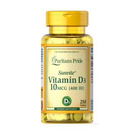 Vitamin D3 10 mcg (400 IU) - 100 tabs Puritans Pride