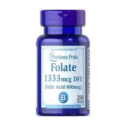 Folate 1333 mcg DFE - 250 tabs Puritans Pride