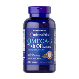 Omega-3 Fish Oil 1200 mg (360 mg Active Omega-3) - 200 softgels Puritans Pride