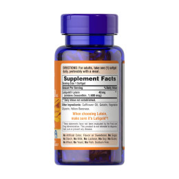 Лютеин с Зеаксантином, Lutein 40 mg with Zeaxanthin - 60 softgels Puritans Pride