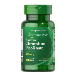 Chromium Picolinate 500 mcg Yeast Free - 100 tabs Puritans Pride