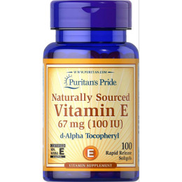 Витамин Е Puritan's Pride Vitamin E-100 I.U 100% Natural 100softgels Puritan's Pride