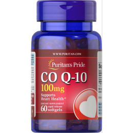 Коэнзим Puritan's Pride CO Q-10 100 mg (Q-SORB) 60 Softgels Puritan's Pride