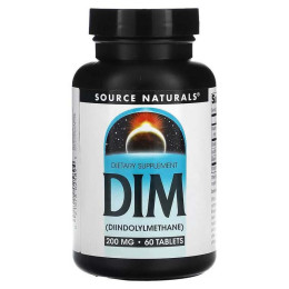 Дииндолилметан Source Naturals DIM, 200 mg, 60 Tablets Source Naturals