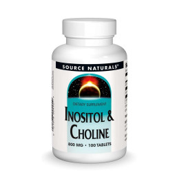 Инозитол и холин Source Naturals Inositol & Choline, 800 mg, 100 Tablets Source Naturals