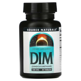 Дииндолилметан Source Naturals DIM, 100 mg, 60 Tablets Source Naturals