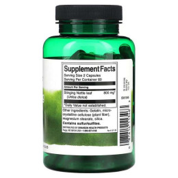 Кропива дводомна Swanson Stinging Nettle Leaf 400 mg 120 capsules Swanson