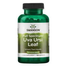 Листья толокнянки Swanson Full Spectrum Uva Ursi Leaf, 450 mg, 100 Capsules Swanson