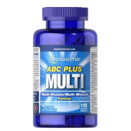 Витамины ABC Plus Multivitamin Multi-Mineral Formula 100 tabl Puritan's Pride