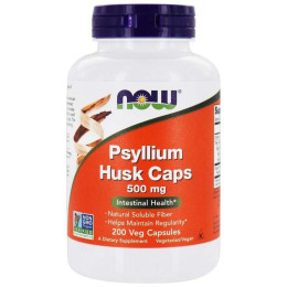 Psyllium Husk Caps 500 mg 200 caps NOW