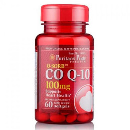 Коэнзим CO Q-10 100 mg (Q-SORB) 60 Softgels Puritan's Pride