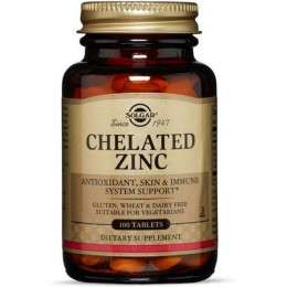 Цинк Хелат Zinc Chelate 100 tablets Solgar