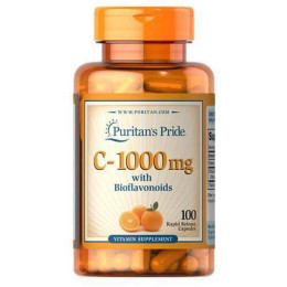 Витамин С Vitamin C-1000 mg with Bioflavonoids 100 caps Puritan's Pride