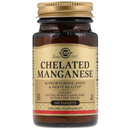 Марганець хелат Solgar Chelated Manganese 100 Tablets Solgar