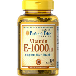 Вітамін E Puritan's Pride Vitamin E-1000 IU 100 Softgels Puritan's Pride