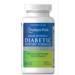 Підтримка діабету Puritan's Pride Diabetic Support Formula 60 Caplet Puritan's Pride