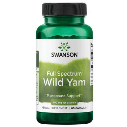 Корінь дикого ямсу Swanson Full Spectrum Wild Yam Root 400 mg 60 caps Swanson