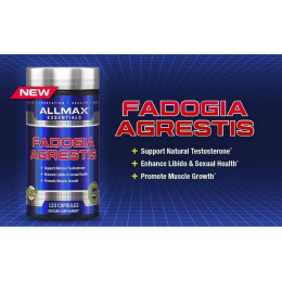 Тестостероновий бустер AllMax Essentials, Fadogia Agrestis, 120 Capsules AllMax Nutrition