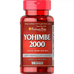 Йохімбе Puritan's Pride Yohimbe 2000 mg 50caps Puritan's Pride