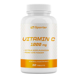 Вітамін С з шипшиною та біофлавоноїдами Sporter C 1000mg + Bioflavonoids + Rose hips 60 таб Sporter