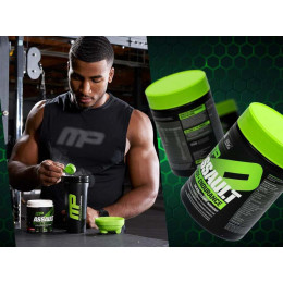 Предтренировочный комплекс Muscle Pharm Assault Sport 345 g NEW (Strawberry ICE) MusclePharm